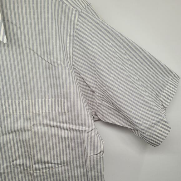 Hathaway Blue-White Striped Shirt—Perfect Layered or Workwear Smart 15.5 - Picture 7 of 14